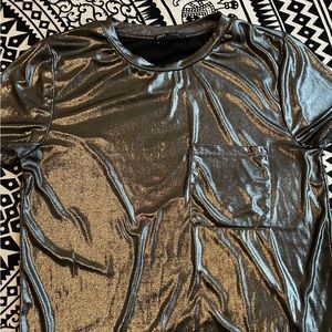 Zara Silver Tshirt Size S